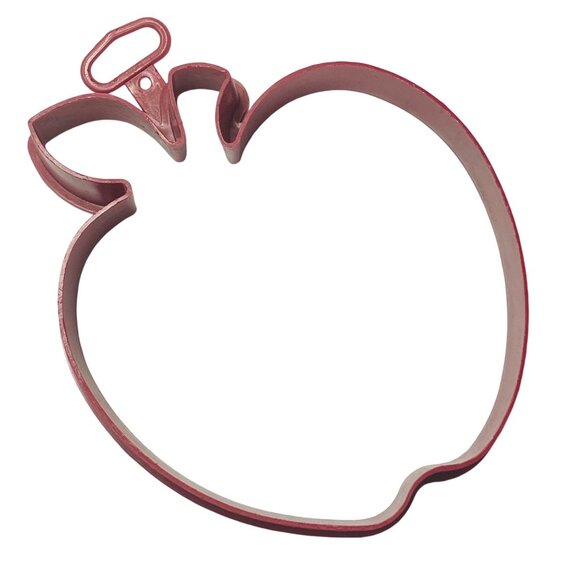 Vintage Hallmark Red Apple Shaped Cookie Cutter 4" - Picture 2 of 5